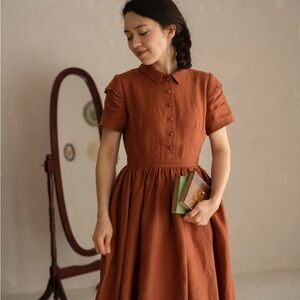 Little Women Atelier small medium Jo Dress rust